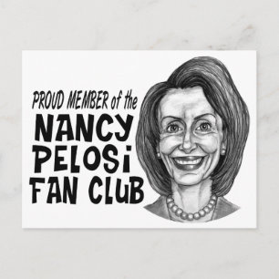 Nancy Pelosi Fläkt Klubb Vykort