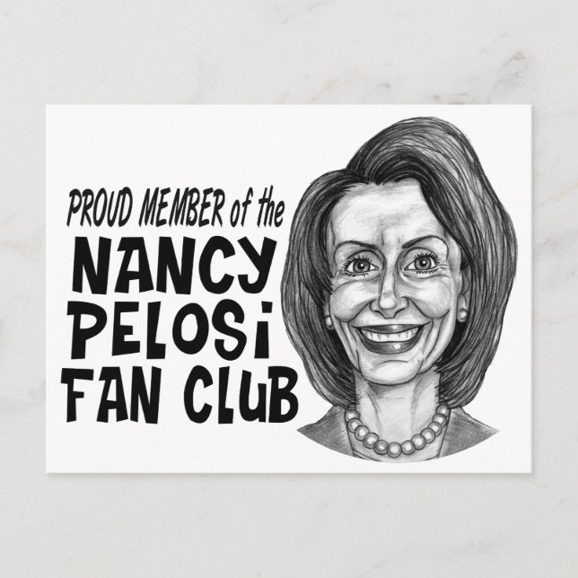 Nancy Pelosi Fläkt Klubb Vykort (Framsida)