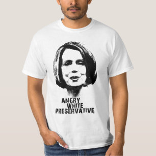Nancy Pelosi: Ilsken vit Preservatve T Shirt