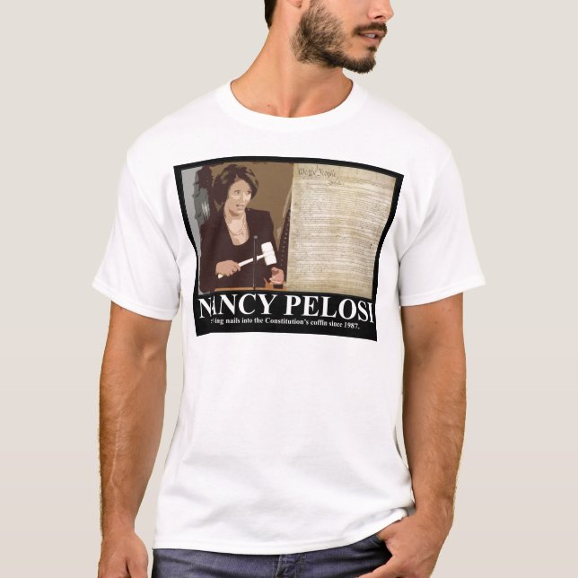 Nancy Pelosi: Konstitutionkistanaglar T Shirt (Framsida)