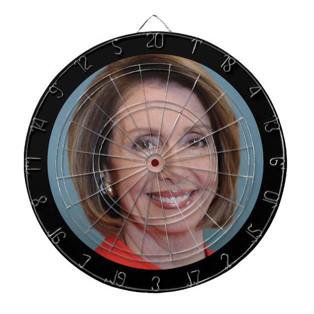 Nancy Pelosi Officiell Porträtt Dart Board Darttavla (Framsidan)
