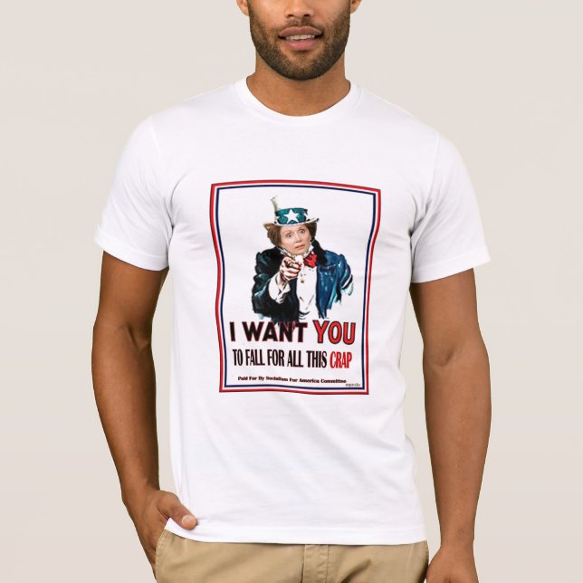 Nancy Pelosi önskar dig Tee Shirt (Framsida)