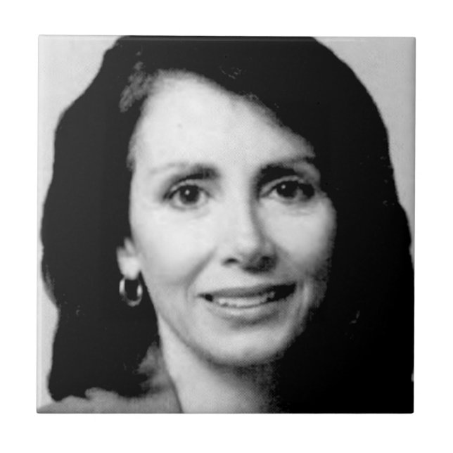 Nancy Pelosi Young Congressional Photo Kakelplatta (Framsidan)