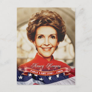 Nancy Reagan, första Dam i USA Vykort