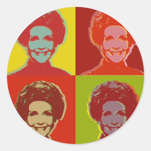 nancy Reagan Runt Klistermärke (Framsida)