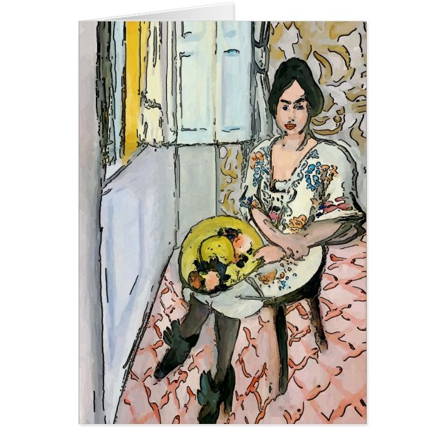 Nancy som ordförande i Condo, Matisse Stil, Hälsningskort (Framsidan)