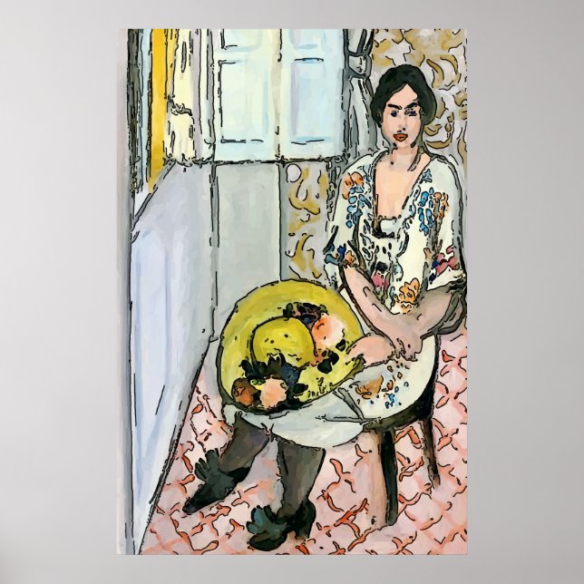 Nancy som ordförande i Condo, Matisse Stil Poster (Framsidan)
