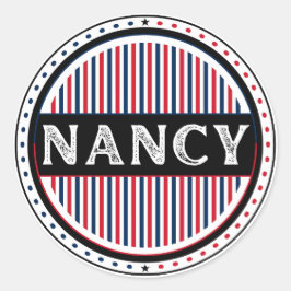 Nancy Stadens Stolthetssymbol – Fransk Identitet Runt Klistermärke