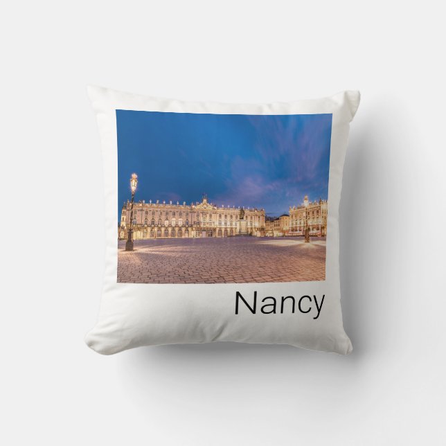 Nancy Ställe Stanislas Grand Est Frankrike Sunset Kudde (Framsida)