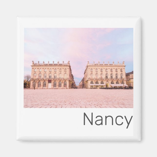 Nancy Ställe Stanislas Grand Est Frankrike Sunset Magnet (Framsidan)