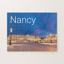 Nancy Ställe Stanislas Grand Est Frankrike Sunset Pussel