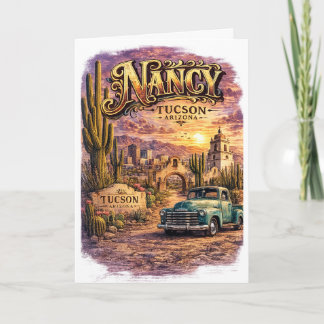 Nancy Tucson Arizona Personlig Sydvästlig Kort