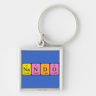 Nando Periodisk nyckelring bord namn