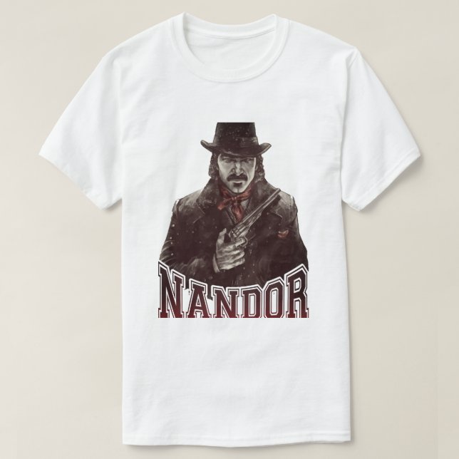 Nandor Western Gunslinger T Shirt (Design framsida)