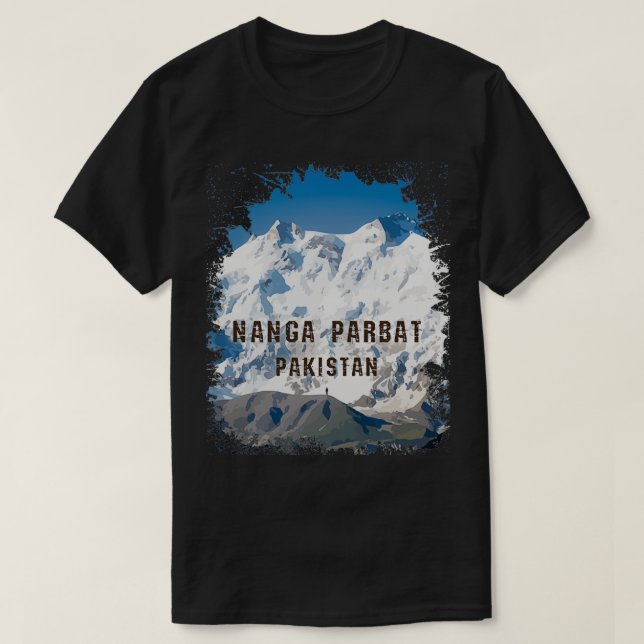 Nanga Parbat Pakistan T Shirt (Design framsida)