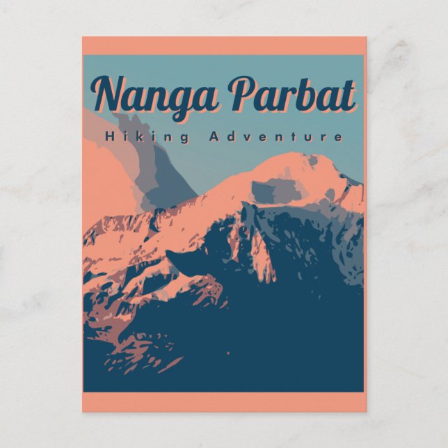 Nanga Parbat Vintage Resa  Vykort (Framsida)