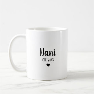 Nani Första gången mormor graviditetsförklaring Kaffemugg
