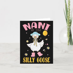 Nani från Silly Goose Första Födelsedag Familj Mat Kort