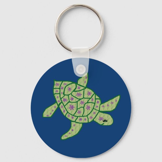 Nani Honu-nyckelringen (Vacker havssköldpadda) Nyckelring (Framsida)