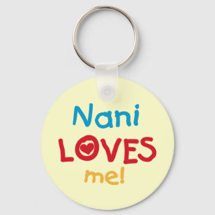 Nani Kärlek Me T-shirts och gåvor Nyckelring