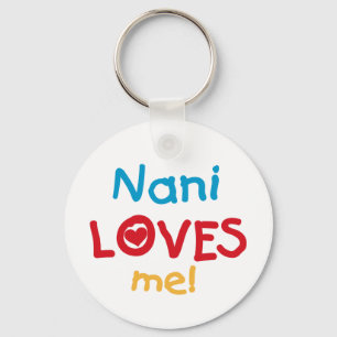 Nani Kärlek Me T-shirts och gåvor Nyckelring