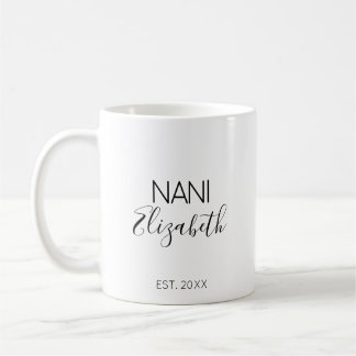 Nani Mormor Anpassat Namn Graviditets Tillkännagiv Kaffemugg