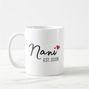 Nani Nana Est 2026 Set, Ny Indisk Farförälder Kaffemugg