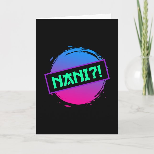 Nani? Nani Anime Memes Kort (Framsida)