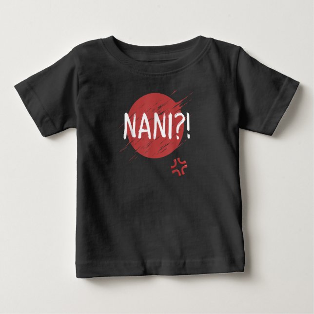 Nani! Vad roligt japanskt Anime T Shirt (Framsida)