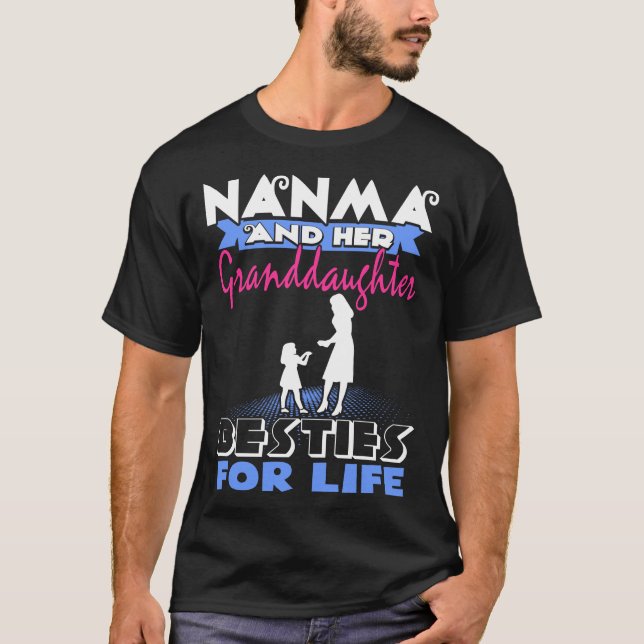 Nanma och henne sondotter Besties för liv T Shirt (Framsida)