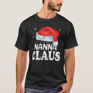 Nanna Claus Julafton Family Matching Funny Grandma T Shirt