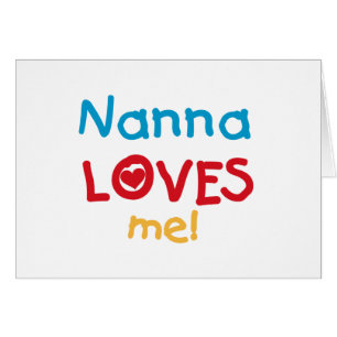 Nanna Kärlek Me T-shirts och presenter Hälsningskort