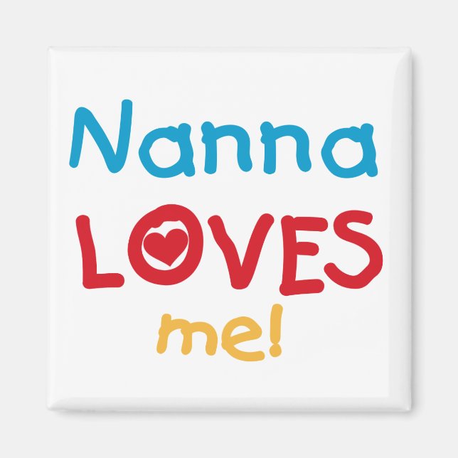 Nanna Kärlek Me T-shirts och presenter Magnet (Framsidan)