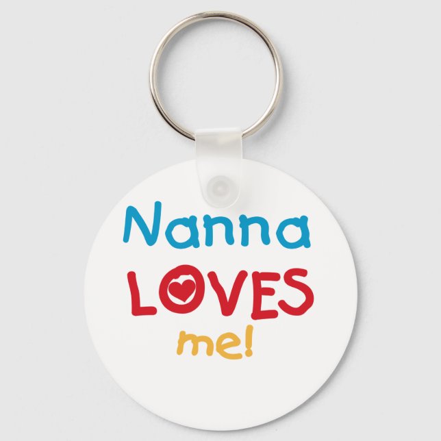Nanna Kärlek Me T-shirts och presenter Nyckelring (Framsida)