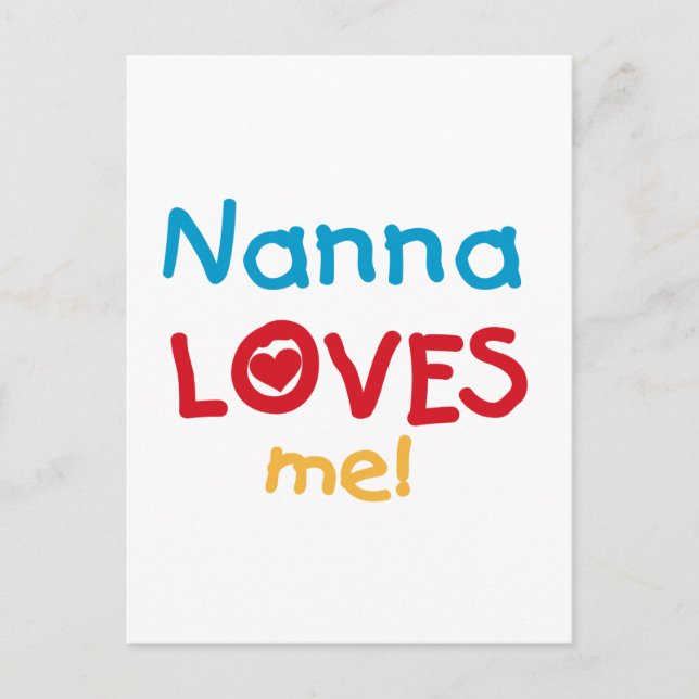 Nanna Kärlek Me T-shirts och presenter Vykort (Framsida)