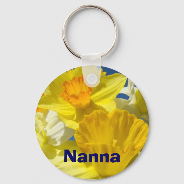 Nanna nyckelringar Gula Narcissblommor Blommig (Framsida)