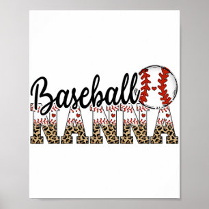 Nanna Women Ballpark Nanna Baseball Mamma Mor Da Poster