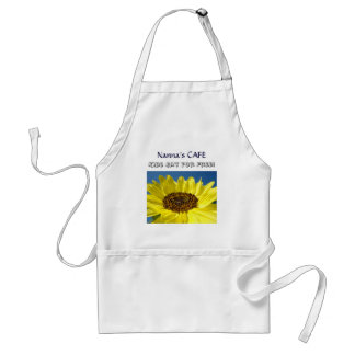 Nannas CAFE-aprons Kids Eat for Free! Solblommor Förkläde