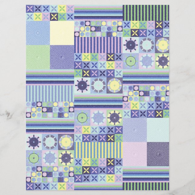 Nannas Söt Faux Sticka Crochet Blanket Mönster (Framsida)