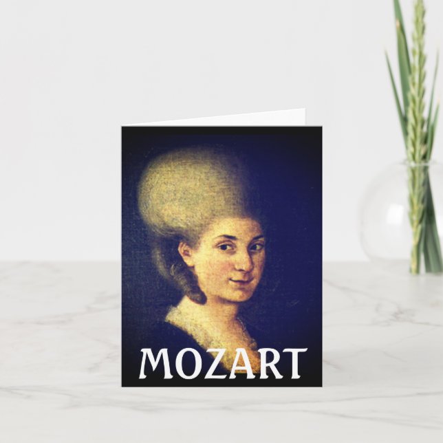 Nannerl Mozart Anteckningskort (Framsida)