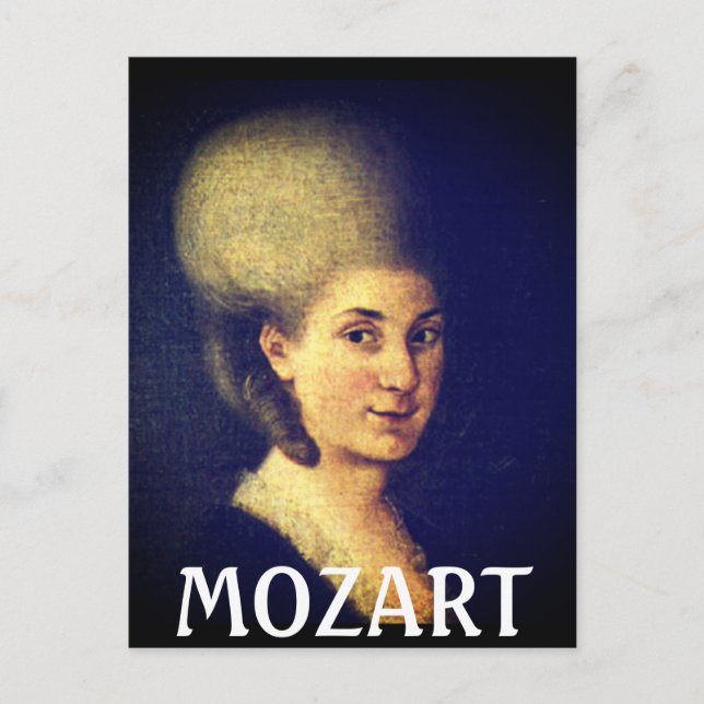 Nannerl Mozart Vykort (Framsida)
