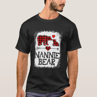 Nannie Bear jul jul Pajama Red Play Buffalo Fam T Shirt