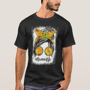 Nannie Life Bleached Nannie Life SunblommMessy T Shirt