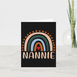 Nannie Rainbow Grandma Cute Mors dag Funny Nann Kort