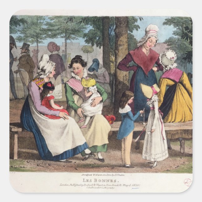 Nannies, 1820 fyrkantigt klistermärke (Framsida)
