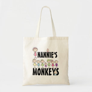 Nannies apor Bag Tygkasse