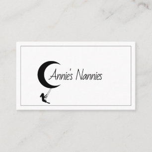 Nannies Nanny Babysit Child Care Company Visitkort