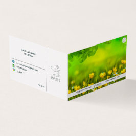 NANNOOS FOLED-AFFÄRSKORT VISITKORT