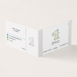 NANNOOS FOLED-AFFÄRSKORT VISITKORT