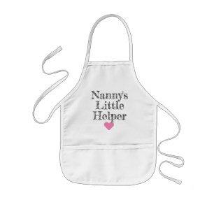 Nanny är Little Helper Barnbarn Barnförkläde